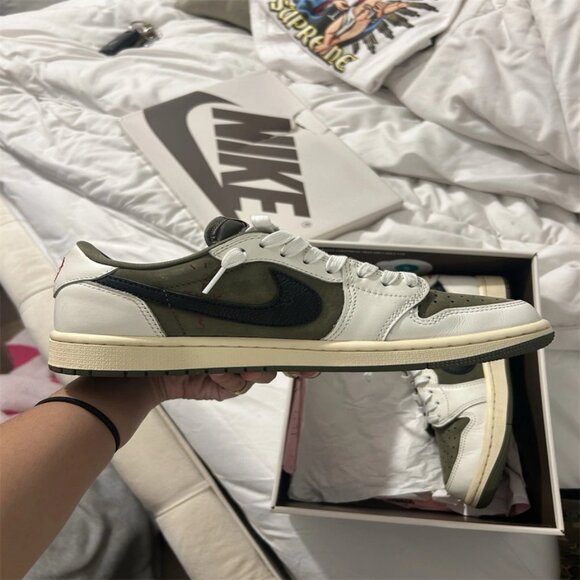Nike Air Jordan Retro 1 Low OG SP Travis Scott Reverse Olive MEN\'S Size 10 main image 6